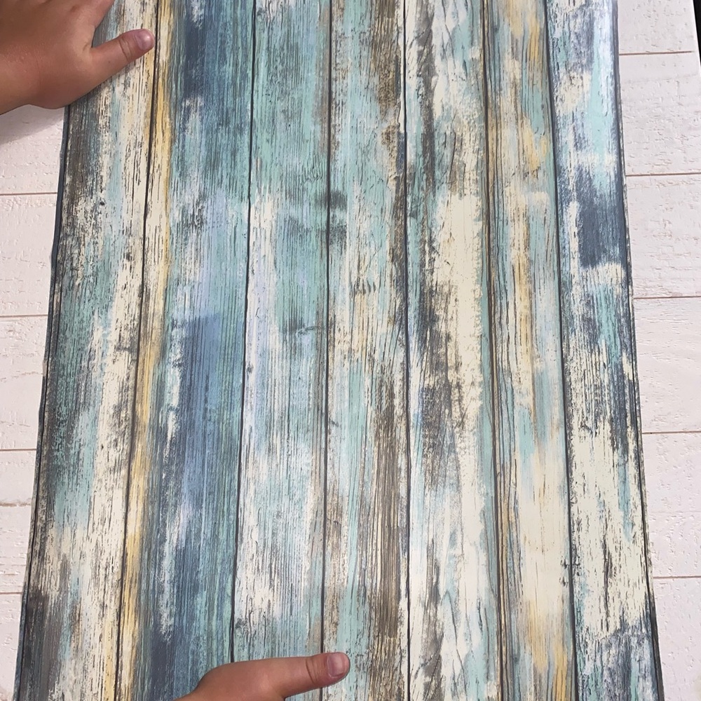 8 plus 3/4 Rolls Wall Plank Rustic Adhesive Paper